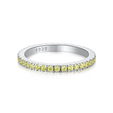 Women's Gypsophila Colored Zircon Single Row Sterling – Gifts for Her — 11