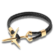 Fashion Machine Leather Bracelet Stainless Steel – Stylish Gifts — 3