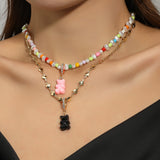 Bohemian Rainbow Wind Necklace Colored Rice Beads – Jewelry Gift Ideas — 1