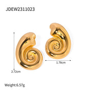 Nauticia Gold Shell Earrings – Surprise Gifts — 3