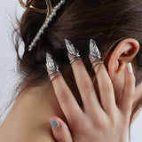 Detachable Silver Alloy Liquid Handmade Nail Ring – Beauty Gifts — 2