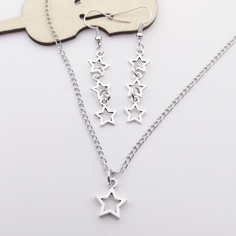 Alloy Star Earrings Necklace Accessories – Jewelry Gift Ideas — 1