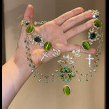 Vintage-chic Rhinestone Fashion Necklace – Jewelry Gift Ideas — 4