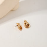 Temperament Youthful-looking Ring Earrings Metal – Everyday Gifts — 13
