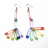 Six Color Trendy Rainbow Pin Earrings – Gift Ideas — 3