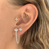 Artificial Gem Women's Ins Style Ear Chain Earrings – Stylish Gifts — 3