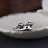 Vintage Niche Design Silver Ornament Solitary Ring – Stylish Gifts — 4