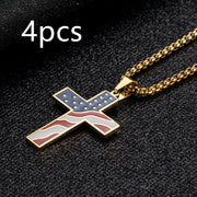 Flag Cross Necklace – Jewelry Gift Ideas — 13