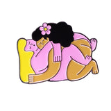 Fashion Minority Brooch Female Hug Badge – Stylish Gifts — 5