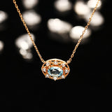 Natural Citrine Necklace Sky Blue Topaz – Jewelry Gift Ideas — 3
