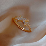 Woven Twist Net Celebrity Ring Women – Gifts for Her — 9