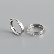 Women's Fashion Simple Wide Flat Bottom Round Earrings – Stylish Gifts — 8