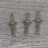 Antique Alloy Double-sided Sword Pendant – Jewelry Gift Ideas — 1