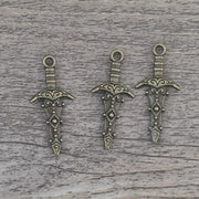 Antique Alloy Double-sided Sword Pendant – Jewelry Gift Ideas — 1