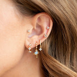 Small And Beautiful Flower Earrings Micro-inlaid – Meaningful Gifts — 2