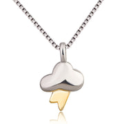 Gold Plated Color-separated Lightning Pendant – Jewelry Gift Ideas — 2