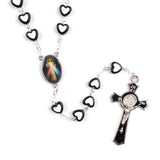 Heart-Shaped Acrylic Rosary Necklace – Jewelry Gift Ideas — 4