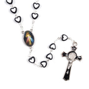 Heart-Shaped Acrylic Rosary Necklace – Jewelry Gift Ideas — 4