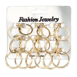 Korean Retro Earrings Set Fashion Ear Ring 9 Pairs – Stylish Gifts — 1