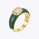 Women's Drip Oil Zircon Fashion Ring – Stylish Gifts — 1