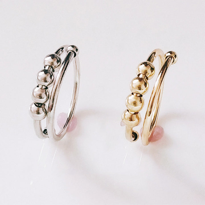 Turning Beads To Relieve Stress Beaded Ring – Birthday Gifts — 1