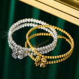 Women's Plain Chain Gold Bead Bracelet – Jewelry Gift Ideas — 5