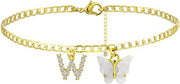Butterfly Letter Feet Chain Fashion Inlaid Diamond – Stylish Gifts — 4