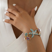 Beach Ocean Starfish Shanhu Bracelet Rhinestone – Jewelry Gift Ideas — 3