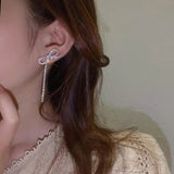 Ladies Fashion Personality Bow Knot Tassel Earrings – Stylish Gifts — 2