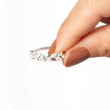 Simple And Beautiful S925 Silver Fashion Leaf Zircon – Stylish Gifts — 3