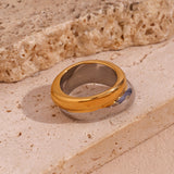 Double-Layer Gold Irregular Ring For Women – Gifts for Her — 7