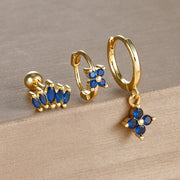 Light Luxury Minority Design Blue Zircon Four-leaf – Meaningful Gifts — 15