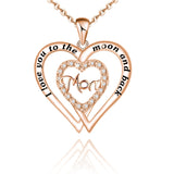 Double Love Necklace MOM Diamond – Jewelry Gift Ideas — 8