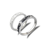 Prince And Rose Couple Ring Sterling Silver Pair – Gifts for Couples — 4