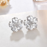 Women's Love Petal Zircon Earrings – Gifts for Her — 3