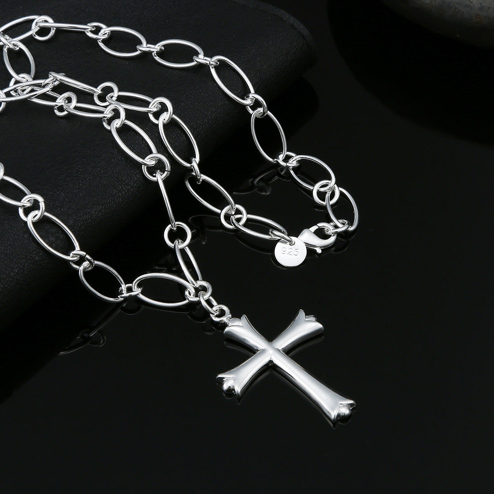 Fashion Silver-plated Cross Necklace – Jewelry Gift Ideas — 1