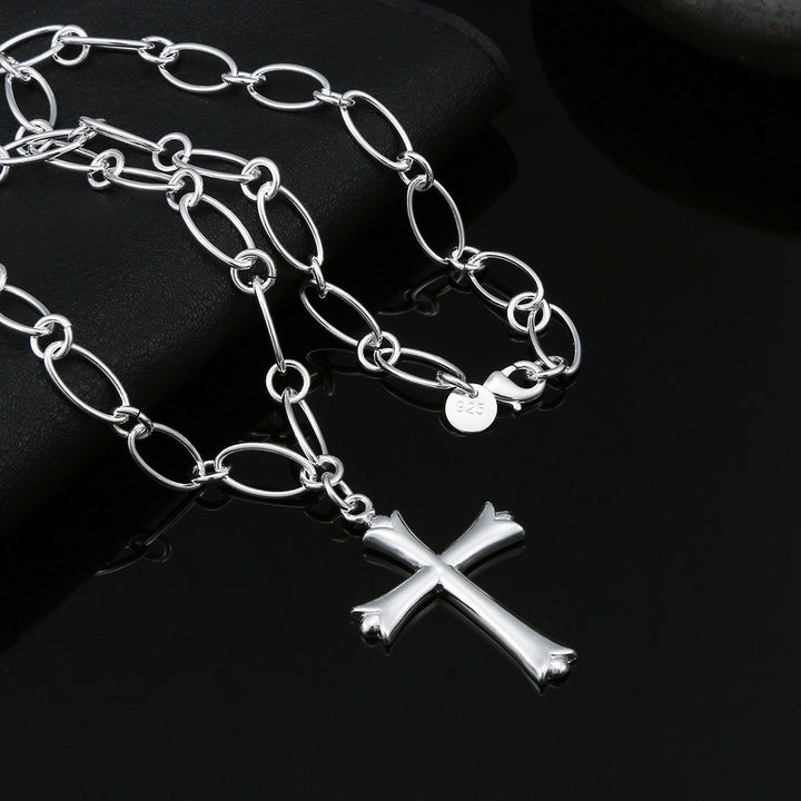 Fashion Silver-plated Cross Necklace – Jewelry Gift Ideas — 1