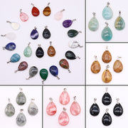 Natural Stone Black Line Red Texture Pendant – Jewelry Gift Ideas — 1