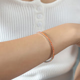 Colorful Zircon Stretch Bracelet Titanium Steel – Jewelry Gift Ideas — 11