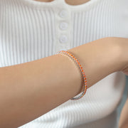 Colorful Zircon Stretch Bracelet Titanium Steel – Jewelry Gift Ideas — 11