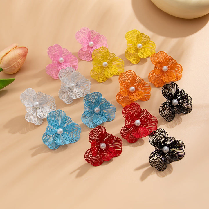 Sweet And Simple Ginkgo Leaf Flower Large Earrings – Thoughtful Gifts — 1