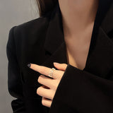 Women's Personalized Simple Micro Zirconia Leaf Ring – Gifts for Her — 1