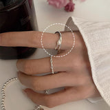 Irregular Double Thin Simple Bracelet Ring – Jewelry Gift Ideas — 6