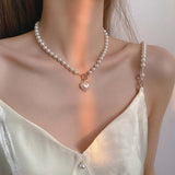 Super Fairy Temperament Pearl Love Necklace – Jewelry Gift Ideas — 1