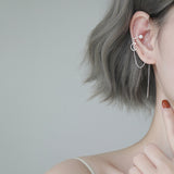 Long One-piece Ear Clip Simple Tassel Ear – Special Occasion Gifts — 4