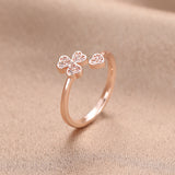 Double Layer Zircon Female Simple Ring Opening – Gifts for Her — 20
