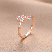 Double Layer Zircon Female Simple Ring Opening – Gifts for Her — 20
