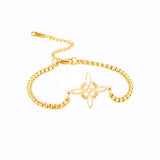 Titanium Steel Cut Hollow Witch Knot Bracelet – Jewelry Gift Ideas — 10