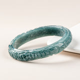 Natural Emerald Blue Water Positive Circle – Jewelry Gift Ideas — 6