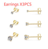 Sterling Silver Simple Piercing Stud Earrings – Meaningful Gifts — 3